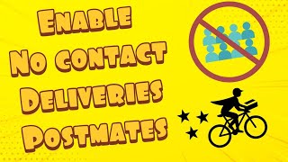 How To Enable Postmates No Contact Delivery [upl. by Hayne]