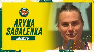 Aryna Sabalenka  Interview Quarterfinals  RolandGarros 2023 [upl. by Furlani]