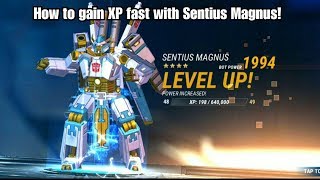 Sentius Magnus Gameplay How to level fast and on a budget Transformers Earth Wars [upl. by White]