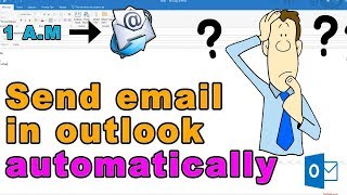 how to schedule email in outlook  send email automatically [upl. by Irahcaz]