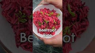 Beetroot Fried Rice चावल बासी पड़ा हो तो यह बना लो हैल्थी भी है YouTubeShorts Shorts FriedRice [upl. by Aitas]