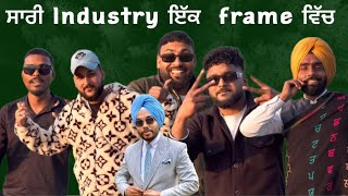 sari industy ik frame vich  Ammy virk  Garry sandhu  G khan  Khan Saab Kaka  first Interview [upl. by Stewart]