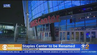 Staples Center To Be Renamed Cryptocom Arena In New 700M Naming Rights Deal [upl. by Llebiram]