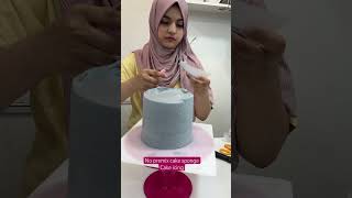 No premix cake sponge  sharp edges  easy cake [upl. by Cortie]