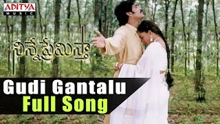 Gudi Gantalu Full Song ll Ninne Premista Songs ll Nagarjuna Soundarya [upl. by Nitsirk]