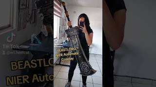 Beastlord sword NIER Automata cosplay prop tutorial cosplay cosplayer cosplaygirl [upl. by Uahc]