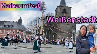 Maibaumfest in Weißenstadt OBERFRANKEN  PinayGermanFamily themerkelsfamily festival familyvlog [upl. by Bari]