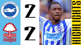 Danny Welbeck Free kick Goal  Brighton VS Nottingham Forest 22  HIGHLIGHTS  Premier League 2425 [upl. by Ekud156]