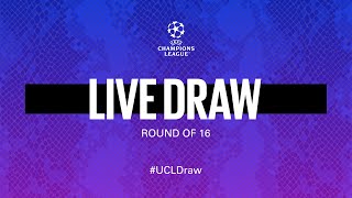 LIVE STREAMING  202122 UEFA CHAMPIONS LEAGUE ROUND OF 16 DRAW TAKE TWO 🎬⚫🔵 SUB ENG [upl. by Hafeenah201]