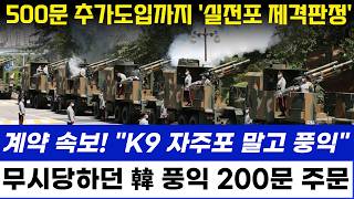 K9 자주포 말고 풍익 200문 대량주문 무시당하던 풍익의 대반전 상황 500문 추가도입까지 논의 [upl. by Fidelia184]