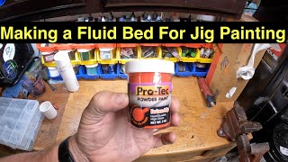 Making a fluid bed for powder painting jig heads [upl. by Nomannic]