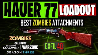 Hauer 77 Best Zombies META Loadout Cold War ExFil [upl. by Namrehs]