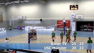 Volleyball 2 Bundesliga Frauen Kieler TV  USC Münster II [upl. by Lacym482]