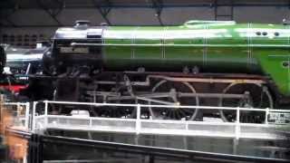 NRM York LNER 4771 Green Arrow now on the great hall turntable [upl. by Raines]