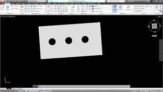 AutoCAD 3D Tutorial How to create holes in a solid [upl. by Merow207]