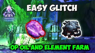 Aberration OP TRICK  How To get 1000s of OIL and ELEMENT ORE Easy in ARK Ascended [upl. by Namruht]