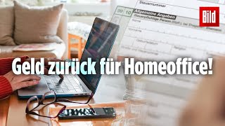 Home Office von der Steuer absetzen So funktionierts  Sparfochs [upl. by Ijies661]