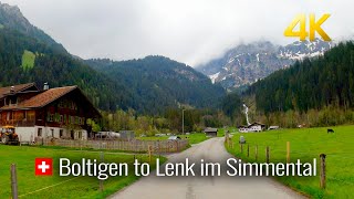 Switzerland 🇨🇭 Boltigen to Lenk im Simmental scenic Spring driving in Switzerland [upl. by Kila]