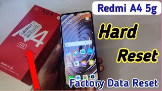 Redmi a4 5g reset kaise kareRedmi a4 5g factory data resethow to reset Redmi a4 [upl. by Basia33]