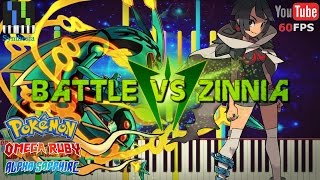 Synthesia Pokemon ORAS  Zinnia Battle Theme 1080p 60 FPS [upl. by Gram]