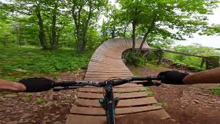 First time down OVERFLOW trail in Copper Harbor [upl. by Annaynek]