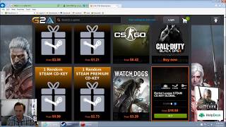 Buying steam game keys for cheap How to buy games on G2A [upl. by Weslee566]