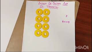 Maths Activity on factors by KThanuja from class VI [upl. by Notlim]