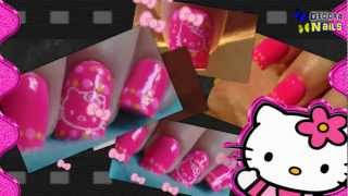 Diseño uñas Hello Kitty [upl. by Amathist]