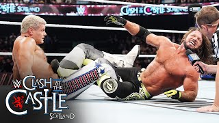 Cody Rhodes vs AJ Styles – WWE Championship “I Quit” Match Clash at the Castle 2024 highlights [upl. by Itra632]