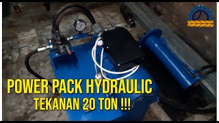 Power Pack Hydraulic Tekanan 20 Ton [upl. by Atinuahs639]