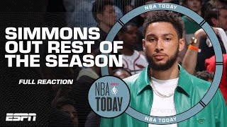 FULL REACTION Ben Simmons to sit out rest of the season for the Nets  NBA Today [upl. by Evelyn280]