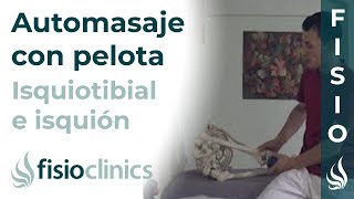 Automasaje con pelota del isquiotibial e isquión  FisioClinics Palma de Mallorca [upl. by Innoc]