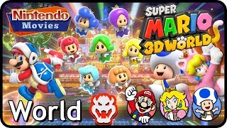 Super Mario 3D World  World Bowser 100 Multiplayer Walkthrough [upl. by Asenab]