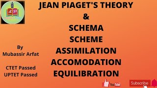 Piagets theory  Schema Scheme Assimilation Accommodation Equilibration  CDP 2021  1 [upl. by Yemorej]