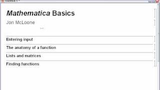 Mathematica Basics [upl. by Arnuad550]