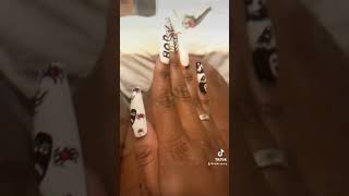 Press nails done by kbeautypage kperionna trendingshorts pretty nailart nails halloween [upl. by Nathanson737]