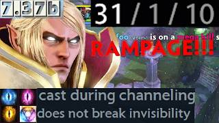 HOW TO ABUSE INVOKER BROKEN META  31 KILLS RAMPAGE  737b INVOKER GAMEPLAY [upl. by Eryt197]