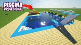 ¡CÓMO HACER una PISCINA PROFESIONAL en MINECRAFT 😱 Parte 1 😍 Diseño Pool Minecraft Shorts Cortos [upl. by Cheryl]