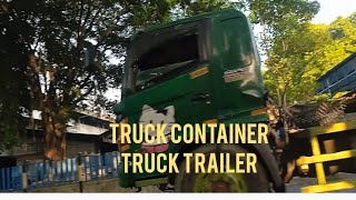 Truck Container Truck Trailer [upl. by Oznola]