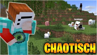 Minecraft DURCHSPIELEN aber mit meiner SCHWESTER Chaotisch [upl. by Naveb]