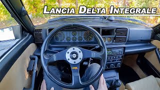 1994 Lancia Delta Integrale Evo II  Driving the ULTIMATE Hot Hatch POV Binaural Audio [upl. by Aikenat]