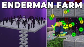 EASY Enderman XP Farm in Minecraft 121 Tutorial [upl. by Ujawernalo]