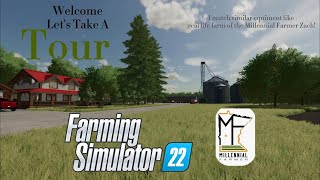 MN Millennial Farmer  Farming Simulator 22  Tour with Me [upl. by Ettezil]