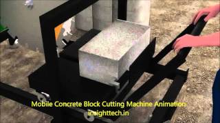 Concrete Block cutting machine [upl. by Dominy]