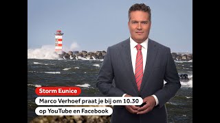 LIVE Marco Verhoef over storm Eunice [upl. by Mignonne269]