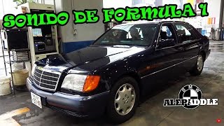 Un Mercedes Benz S600 con escape de FORMULA 1 [upl. by Ahsoyem]