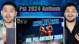 Indian Reaction On HBL PSL Anthem 2024 [upl. by Rinum171]