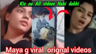 Maya g Viral Full video  Maya g viral video 4 49  maya g viral video tiktoker  Maya g new video [upl. by Anaizit260]