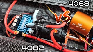 Rocket Vs Spektrum 1900kv Brushless Motor Test Oxidean Marine Dominator  Rc Boat Motor Comparison [upl. by Malkin]