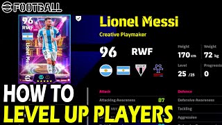 How to Level Up Players in eFootball 2025 [upl. by Mattias622]